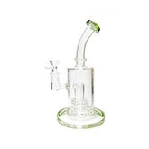 22CM BUBBLER DRUM GLASS BONG WITH PERCOLATOR
